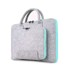 70 colors for choose Color and felt Material laptop bag