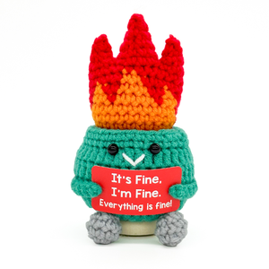 Poupée en pot en crochet tricoté, écologique, jouet anti-stress, fait main, cadeau d'anniversaire pour meilleur ami, soutien émotionnel - Product Image 1