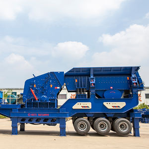 Trituradora de impacto de piedra móvil para plantas de trituración de canteras con alimentador y cinta transportadora - Product Image 5