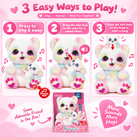Jouets en peluche interactifs en forme d'ours, animaux en peluche électroniques, jouets doux pour bébés, pour les détaillants et les vendeurs en ligne, pour les tout-petits