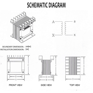 Series BK 250VA Single-<strong>Phase</strong> <strong>Isolation</strong> <strong>Transformer</strong> - Product Image 2