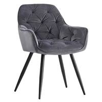 Chaise de salon moderne, légère, durable et confortable en métal pour la maison, le bureau, l'appartement, l'extérieur et la cuisine
