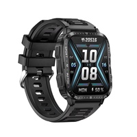 Reloj Inteligente Deportivo KT79 para Exteriores, Pantalla Cuadrada Grande, GPS, Brújula, Resistente al Agua 3ATM, Batería de 430 mAh, Monitor de Sueño, Asistente de Voz con IA