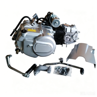Moteur de moto automatique 110cc avec marche arrière, refroidissement par air, quatre temps, démarrage électrique.