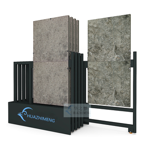 Luxury Modern 360 <strong>Rotate</strong> Ceramic Tile <strong>Display</strong> Rack 24x48 Tile Sliding Metal <strong>Display</strong> Stand <strong>System</strong> for Showroom - Product Image 4