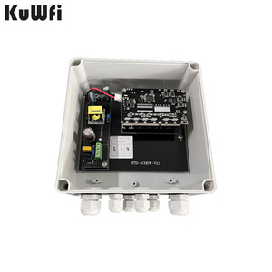 Conmutador POE KuWFi impermeable para exteriores, 8 puertos <span class=keywords><strong>Gigabit</strong></span>/<span class=keywords><strong>Megabit</strong></span>, conmutador POE opcional para cámaras CCTV - Product Image 1