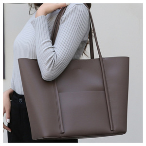 Bolsos al por mayor directos de fábrica, bolso de hombro de gran capacidad a la moda para mujer, bolsos de mano informales, bolso de cuero Pu para mujer - Product Image 4