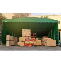 YOUYA Auvent de stockage pliable robuste en toile, avec structure en alliage d'aluminium et acier galvanisé, abri portable de grande capacité