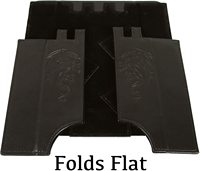 Plateau à roulettes en cuir pliable pour jeux de table personnalisé et tour à dés du MDN