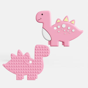 अनुकूलित बीपा ग्रेड बेबी टेईथर रैटल खिलौना भोजन-ग्रेड सिलिकॉन फल नरम खिलौना - Product Image 5