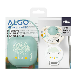 Sucette pour bébé ALGO Factory, lot de <span class=keywords><strong>3</strong></span> avec attache et étui, motif imprimé écologique, 0-12 <span class=keywords><strong>mois</strong></span>, sucette d'alimentation pour bébé - Product Image 3