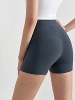 Shorts de yoga à compression effet seconde peau haute élasticité, taille haute, rehausseur de fessiers, short de sport galbant pour femme