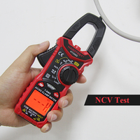 Habotest HT206D Auto Range Ampere AC DC Amp Multiclamp Multimeter Terbaik Frekuensi Digital Clamp Meter True RMS Voltage Tester
