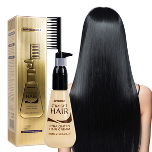 MEIDU Daily Permanent Professional Keratin <b>Hair</b> <b>Straightening</b> <b>Cream</b> with Comb - Product Image 1