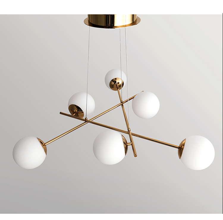 New Product Decorative Bedroom Restaurant Living Room Glass Chandelier Pendant Light
