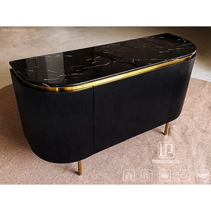 Exclusive Design Luxury Full Home Customize Furniture Set Dining Room Sideboard Modern <b>Black</b> Side Cabinet 001 Side Cabinet 001 - Product Image 3