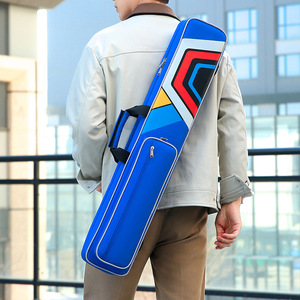 Sac <span class=keywords><strong>de</strong></span> transport pour queue <span class=keywords><strong>de</strong></span> billard 1/2, nouveau style, grande capacité, 7 emplacements, étui <span class=keywords><strong>de</strong></span> billard en nylon haute densité et <span class=keywords><strong>film</strong></span> 900D - Product Image 4