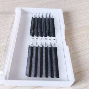 Nouveau et vente chaude de marque privée préfabriqué Fan Clover Soft Volume C <span class=keywords><strong>D</strong></span> Curl Extension de cils Foxy 4D W Lash Extension - Product Image 5