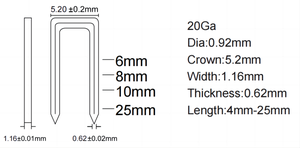 Stapler listrik produsen profesional dengan Staples baja tipe U 4J Stapler Pin - Product Image 5