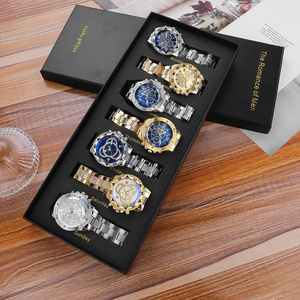 Men's New <b>7</b>-Piece Alloy Quartz <b>Watch</b> Gift Set with Glass Dial Stylish Daily Designs-Birthday Gift - Product Image 2