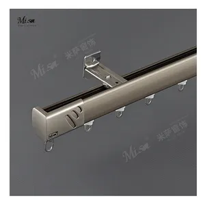 Factory Price Curtain Track Hotel Aluminum Profile Rail Ceiling Mounted System Curtain Track