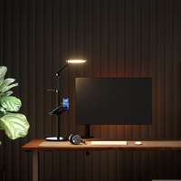 Support de diffusion en direct TikTok pour smartphone et tablette en alliage d'aluminium UPERGO, avec commande tactile et lampe LED intégrée