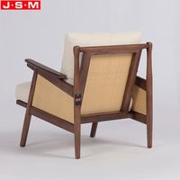 Chaise longue de tapisserie d'ameublement de tissu de fauteuil en bois de frêne de ménage le plus récent populaire
