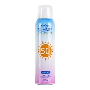 Private label OEM 150ml anti UV sunblock spf 50+ skin care wholesale manufacturer sunscreen spray in stock