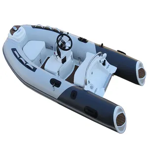 ウォータースポーツ用の新しいデザインの10フィートグラスファイバーハルPVCハイパロンRIBボートリジッドインフレータブルボート