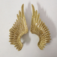 Poignées de meubles en laiton au design créatif, ailes d'ange, pour tiroirs et armoires, décoration intérieure