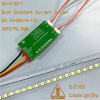 CC-0133-1 Placa Universal de Aluminio para LED de Corriente Constante, Tira de Luz Cortable de 15-27 Pulgadas, Controlador de Retroiluminación 2835LED, Convertidor Elevador de Voltaje