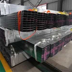 China Fabricação de tubos de aço galvanizado Fabricante que produz 300 gramas de tubo quadrado galvanizado A36 com alto revestimento de zinco