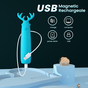 Vibrador Anal Recargable USB <span class=keywords><strong>Mini</strong></span> Elk, Impermeable, para Uso Masculino y Femenino, 10 Velocidades, Estimulación del Punto G y Anal, Vibrador de Bala - Product Image 6