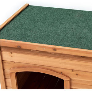 Chòi nuôi chó ngoài trời bằng gỗ hình vuông cổ điển, đặt hàng số lượng lớn, làm từ gỗ nguyên khối, giường ngủ cho thú cưng dành cho các giống chó nhỏ, sử dụng được quanh năm, họa tiết động vật - Product Image 4