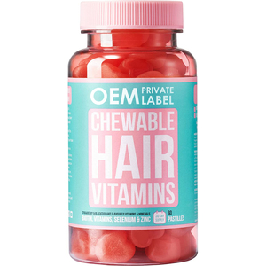Cheveux Peau et Ongles Gommes Vegan Biotine Gummy <span class=keywords><strong>Hair</strong></span> Multivitamin Gummies Fast <span class=keywords><strong>Hair</strong></span> Growth Multivitamin <span class=keywords><strong>Vitamin</strong></span> Biotin Collagen - Product Image 1
