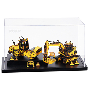 <span class=keywords><strong>Robotime</strong></span> <span class=keywords><strong>Rokr</strong></span> Série DIY TG701K Rouleau compresseur Véhicule d'ingénierie Kits de modèles en bois Jouets éducatifs Puzzles en bois <span class=keywords><strong>3D</strong></span> - Product Image 6