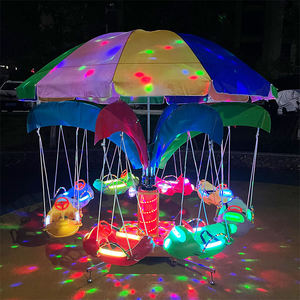 เครื่องเล่นสนามเด็กเล่นเชิงพาณิชย์ 8 ที่นั่ง พร้อมดนตรี ม้าหมุนขนาดเล็กสำหรับเด็ก - Product Image 1