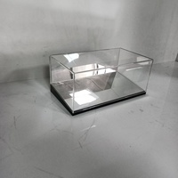 Vitrine d'exposition en acrylique premium pour modèle de voiture, compatible avec la conception inclinée
