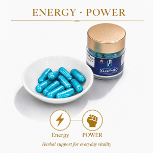 Capsules à base de plantes naturelles pour hommes, Maca Ginseng, pilules bleues, vente en gros, logo personnalisé, directement de l'usine - Product Image 1