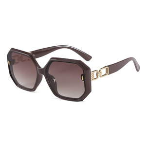 Fashion Geometric <b>Oversized</b> <b>Sunglasses</b> Women UV400 Full Rim Rectangle Sun Protection Adult Style - Product Image 3