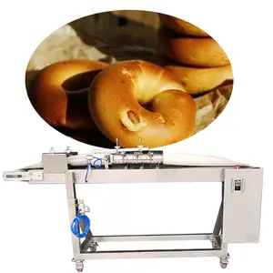 Fully automatic filled bagel balls forming machine cream cheese stuffed bagel machine Filling with stuffing