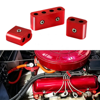 Serre-câbles en aluminium multicolores pour fils de bougies d'allumage, personnalisables pour la modification du câblage d'allumage automobile