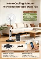 Nouveau produit : Deux ventilateurs solaires avec panneau solaire, boîte en carton ondulé, mini ventilateur solaire
