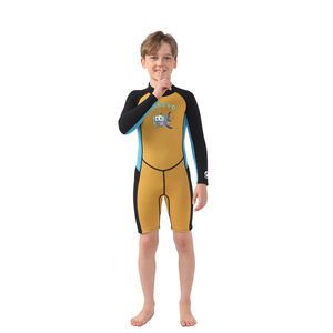 <span class=keywords><strong>Traje</strong></span> de <span class=keywords><strong>neopreno</strong></span> de manga larga para niños, <span class=keywords><strong>traje</strong></span> de buceo con cremallera de una pieza para niños - Product Image 3