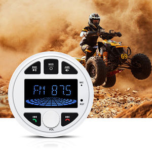 Récepteur stéréo marin étanche IPX6 Rhythm 4x50W pour l'extérieur, streaming audio BT avec entrée USB AUX pour bateaux, VTT, UTV, VR - Product Image 2