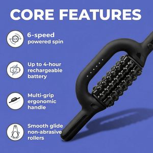 Vente directe d'usine de rouleaux de massage fascia rechargeables par USB, un appareil de massage pour soulager les douleurs aux pieds et aux jambes. - Product Image 6