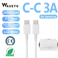 Cable de Carga Rápida 3A Tipo C, Cable PD de 1m, Cable USB para Teléfono, Cable USB-C para Samsung Galaxy S25 S23 S24 Note 20 A53 S22 FE