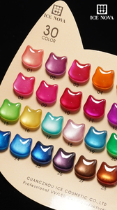 ยาทาเล็บเจล Cat Eye รุ่นขายดี 30 สี 2 ฟรี รุ่น AW เนื้อชิมเมอร์เข้ม รุ่นลิมิเต็ด ไม่ก่อให้เกิดอาการแพ้และอ่อนโยน - Product Image 3