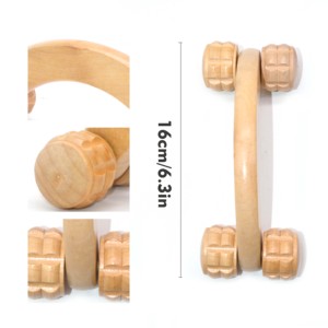 Herramientas de Masaje de Madera Manuales de Cuatro Ruedas, Anticelulitis, Cuidado Corporal, Drenaje Linfático, Masajeador de Madera - Product Image 4