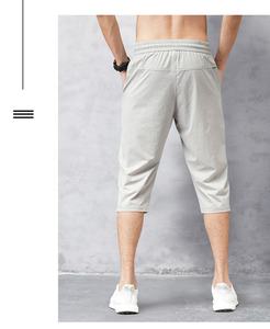 Pantaloncini da uomo pantaloni estivi 2023 Nylon sottile pantaloni 3/4 lunghezza Bermuda maschile pantaloncini lunghi da uomo neri da spiaggia ad asciugatura rapida - Product Image 4